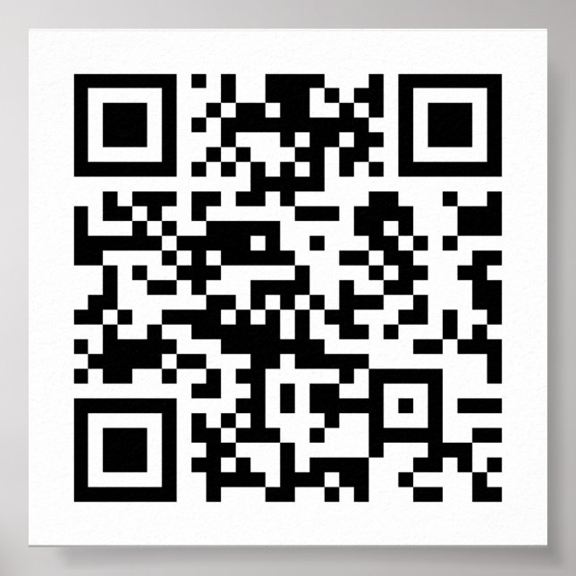 Poster Création instantanée de code QR (en entrant votre  (Devant)