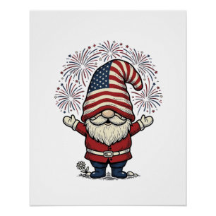 Poster Création vectorielle vintage de feux d'artifice de