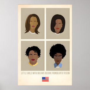 Poster Créatrices de l'Histoire des Femmes Noires Icône I