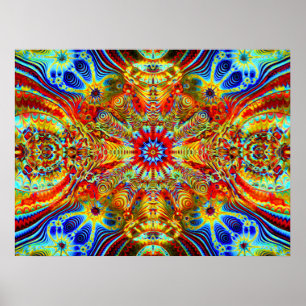 Poster Creatrip2 cosmique - Visuels psychédéliques trippé