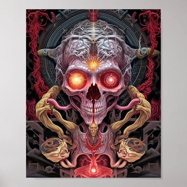 Poster Créature Alien Surreal Horror Art (Devant)