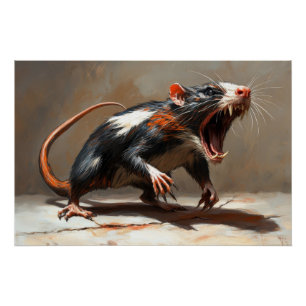 Poster Créature de rat monstre