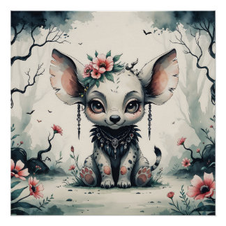 Poster Créature Imaginaire enchantée