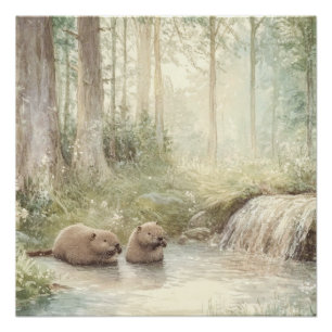 Poster Créatures des bois