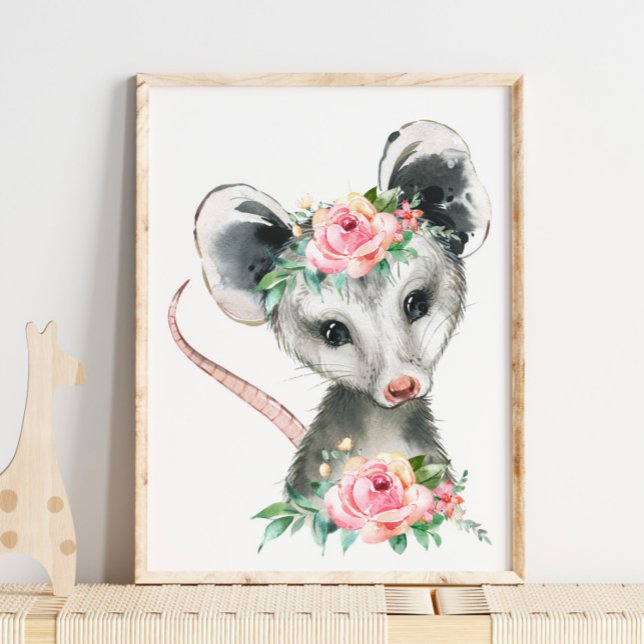 Poster Crèche de Possum Bébé Animaux de la Forêt | Impres (Créateur téléchargé)