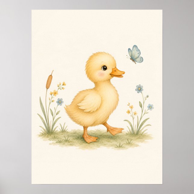Poster Crèche Petit Canard (Devant)