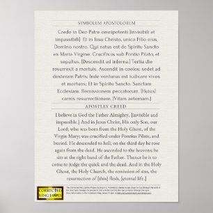 Poster Credo des Apôtres