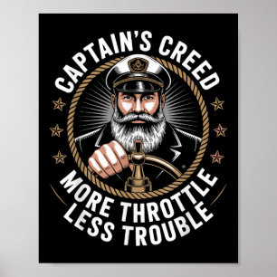 Poster Credo des capitaines Plus d'accélérateur, moins de