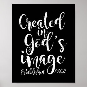Poster Créé à l'image de Dieu 1962 60e anniversaire