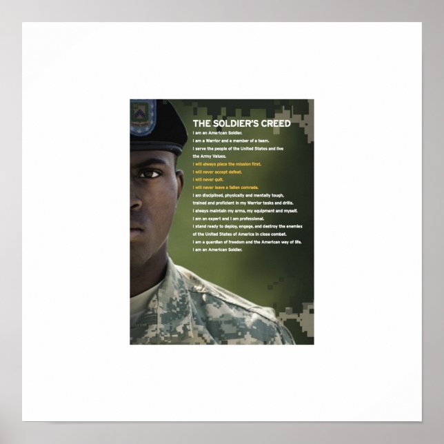 Poster Creed Soldiers 23x23 (Devant)