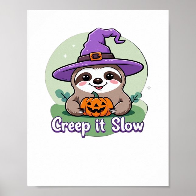 Poster Creep It Slow - Jolie chemise Halloween avec Pu (Devant)