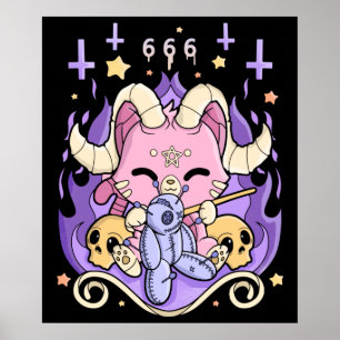 Poster Creepy Kawaii Chibi Horror Cute Creepy Pastel Goth
