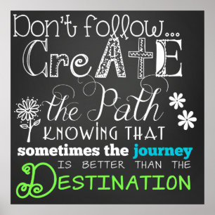 Poster Créer l'affiche de motivation du chemin