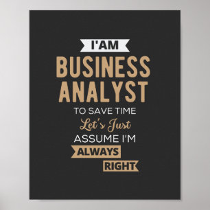 Poster créer un analyste d'entreprise pour gagner du temp