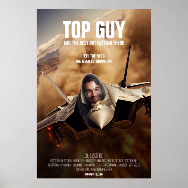 Poster Créer un film pilote d'avion haut de gamme personn (Devant)