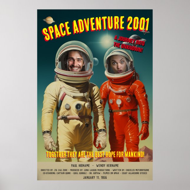 Poster Créer une aventure spatiale personnalisée des anné (Devant)