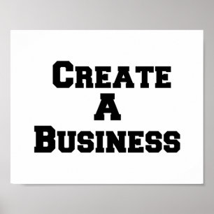 Poster Créer Une Entreprise