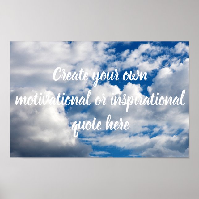 Poster Créer votre propre motivation (Devant)