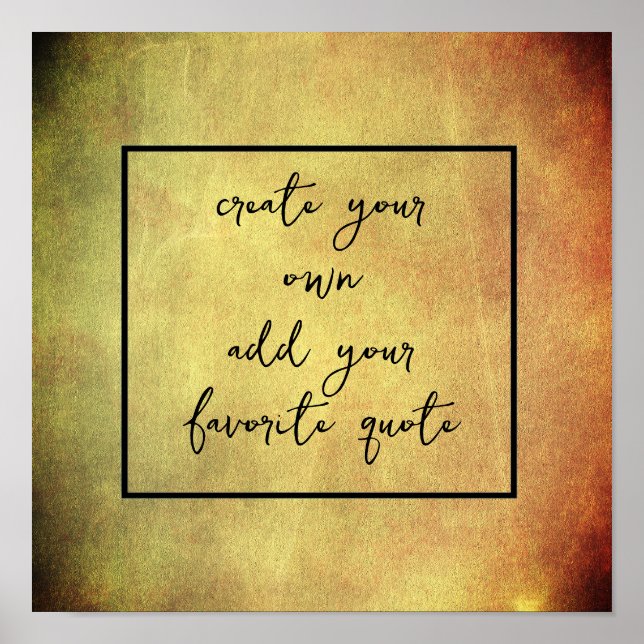 Poster créer votre propre texture en détresse ajouter du  (Devant)