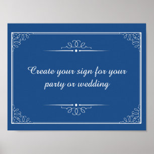 Poster créer votre signe mariage ou votre signe de parti