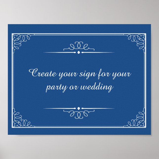 Poster créer votre signe mariage ou votre signe de parti  (Devant)
