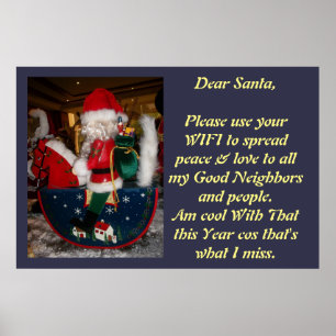 Poster Créez vos propres voeux de Noël WIFI