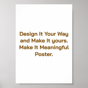 Poster Créez votre personnalisé 5"x7"