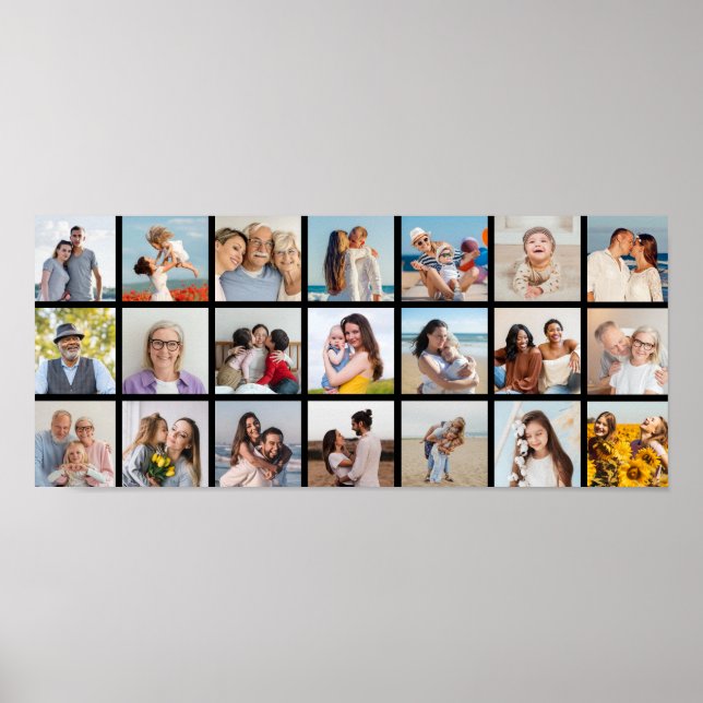 Poster Créez votre propre 21 photo Collage couleur modifi (Devant)