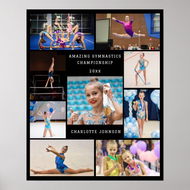 Poster Créez votre propre 9 photo Collage de gymnastique  (Devant)