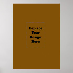 Poster Créez Votre Propre Brun