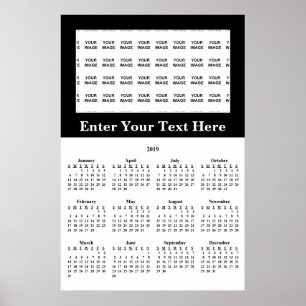 Poster Créez votre propre calendrier personnalisé 2019 Po