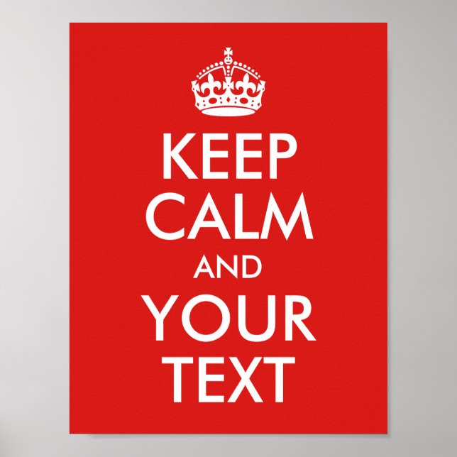 Poster Créez votre propre calme et votre texte (Devant)