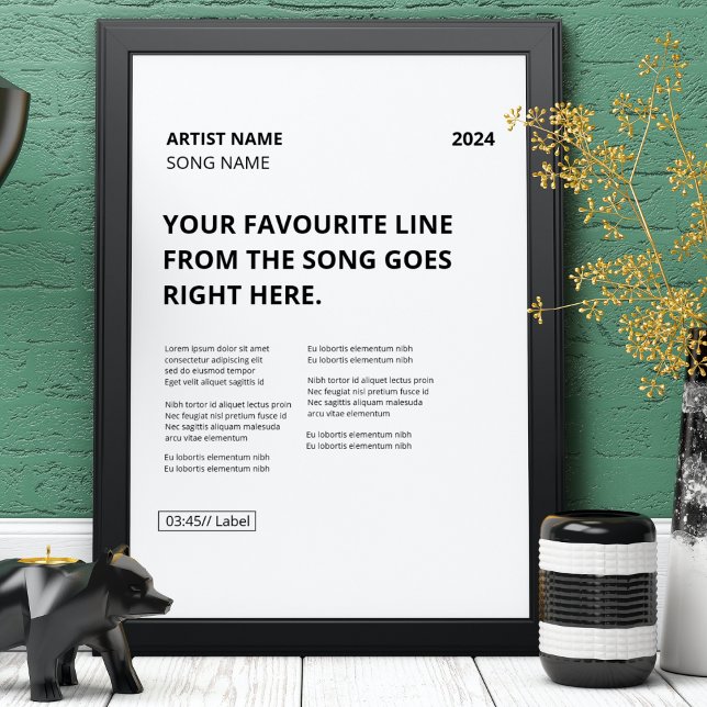 Poster Créez votre propre chanson personnalisée (Créateur téléchargé)