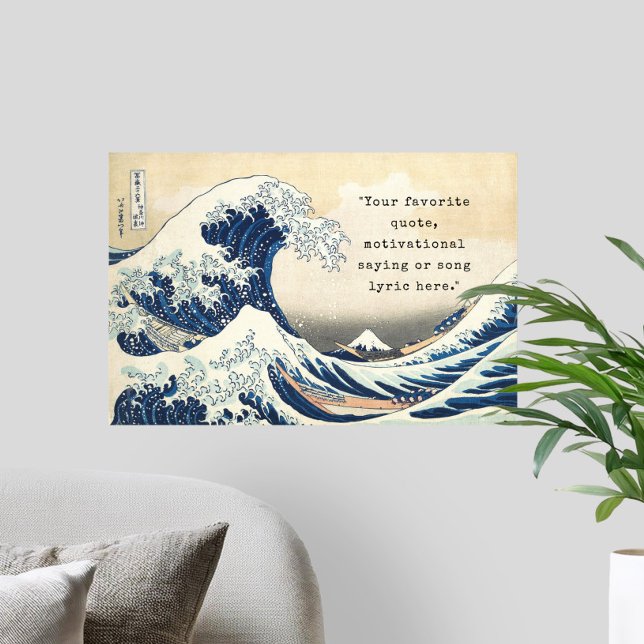 Poster Créez Votre Propre Citation de la Grande Vague (Créateur téléchargé)