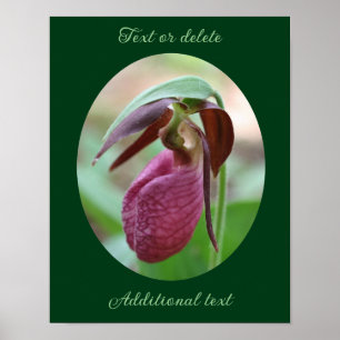 Poster Créez Votre Propre Citation Fleur Chaussure Lady R