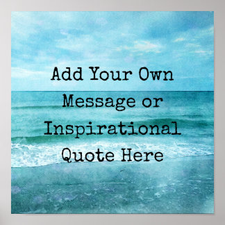 Poster Créez Votre Propre Citation Inspirante Motivationn