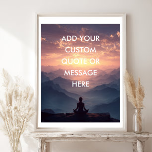 Poster Créez Votre Propre Citation Motivationnelle - Ciel