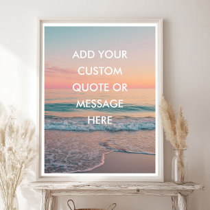 Poster Créez Votre Propre Citation Motivationnelle - Couc