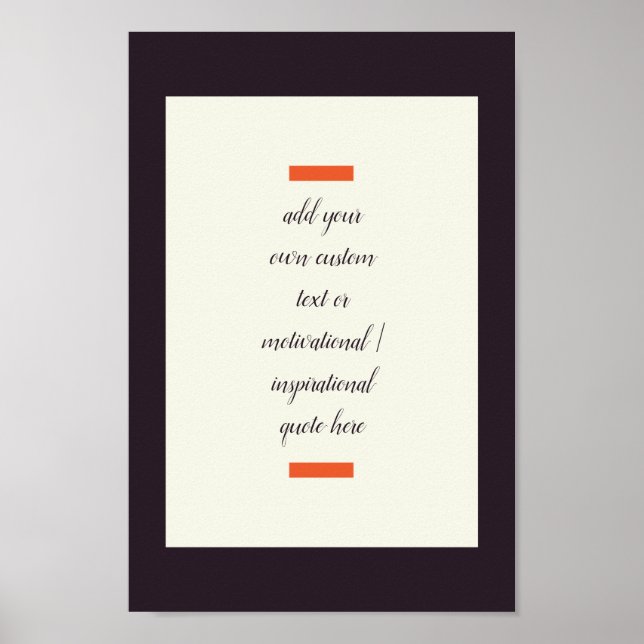 Poster Créez Votre Propre Citation Motivationnelle / Insp (Devant)