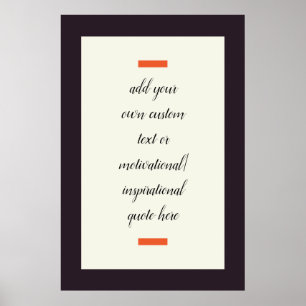 Poster Créez Votre Propre Citation Motivationnelle / Insp