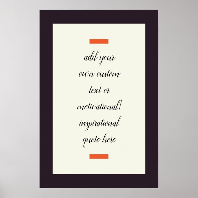 Poster Créez Votre Propre Citation Motivationnelle / Insp (Devant)