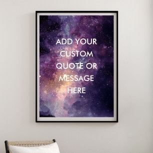 Poster Créez Votre Propre Citation Motivationnelle - Nébu