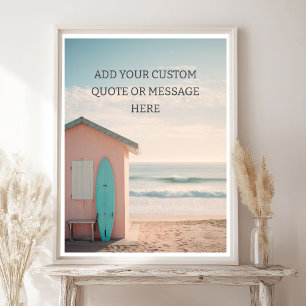 Poster Créez Votre Propre Citation Motivationnelle - Surf