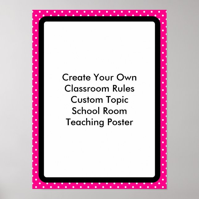 Poster Créez votre propre classe personnalisée (Devant)