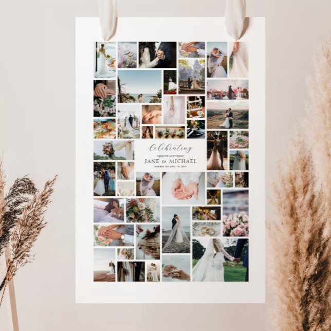 Poster Créez votre propre collage de 46 photos (Créateur téléchargé)