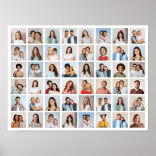 Poster Créez votre propre collage de 48 photos