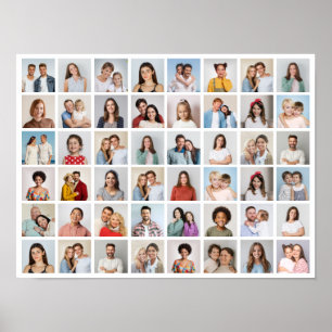 Poster Créez votre propre collage de 48 photos