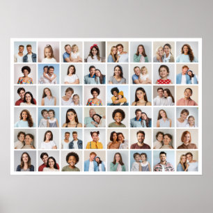 Poster Créez votre propre collage de 48 photos