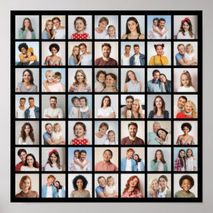 Poster Créez votre propre collage de 49 photos