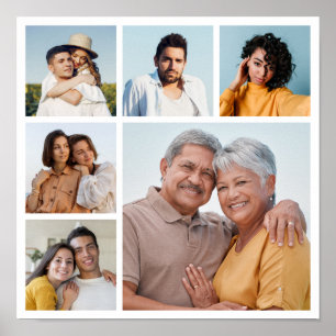 Poster Créez votre propre collage de 6 photos 